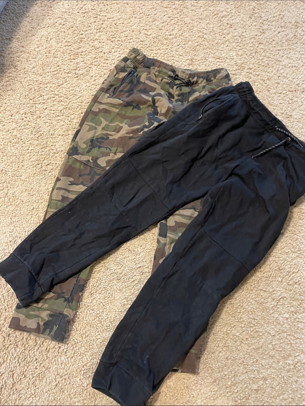 Tony Hawk boys Black pair and Camo Pair of joggers